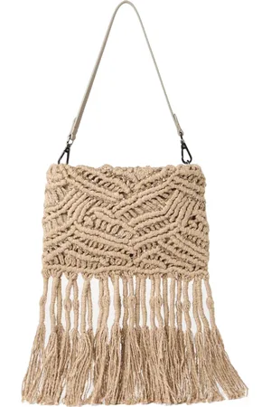 Brunello Cucinelli Schultertasche mit Fransen