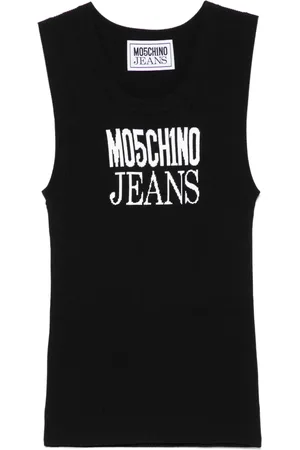 Moschino Trägershirt mit Logo-Jacquard