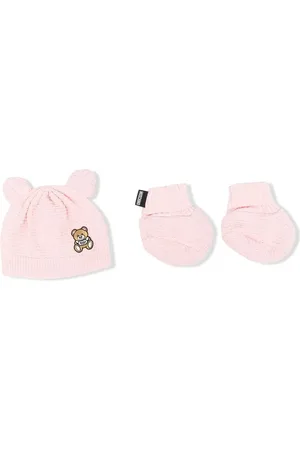 Moschino Set aus Mütze und Babyschuhen
