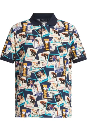 Billionaire Boys Club Piqué-Poloshirt mit Ski-Print