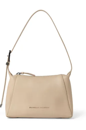 Brunello Cucinelli Schultertasche mit Logo-Prägung