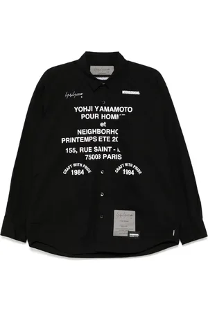 YOHJI YAMAMOTO X Neighborhood Hemd mit Print