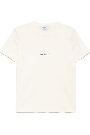 Msgm T-Shirt mit Logo-Stickerei