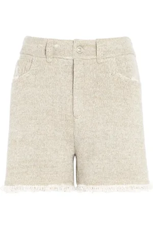 Barrie Jeans-Shorts mit Fransen