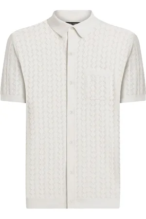 Dolce & Gabbana Poloshirt mit Lochstrickmuster