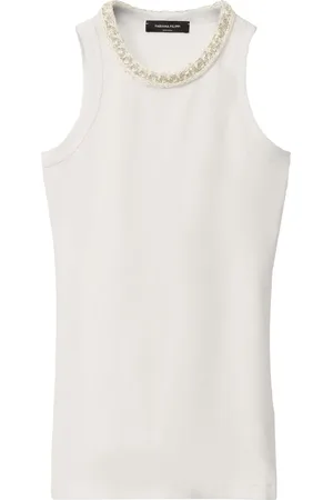 Fabiana Filippi Tanktop mit besticktem Kragen