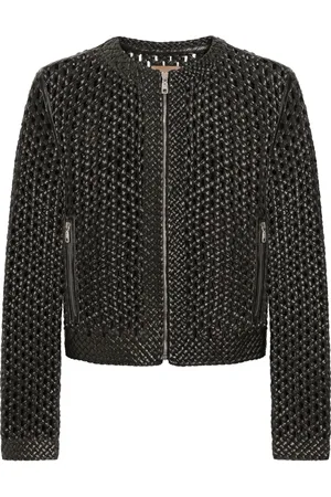 Dolce & Gabbana Jacke aus gewebtem Nappaleder