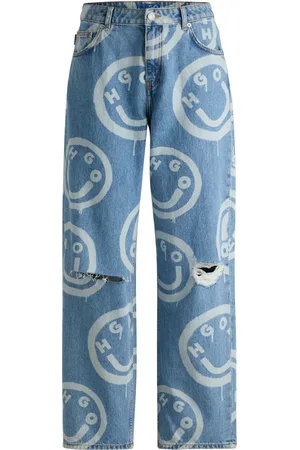 HUGO BOSS Jeans mit grafischem Print