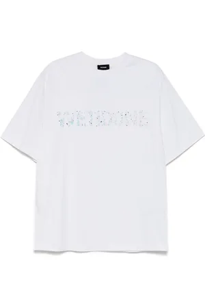 We11 Done T-Shirt mit Glitter-Logo