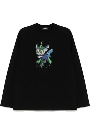 We11 Done T-Shirt mit Monster-Print