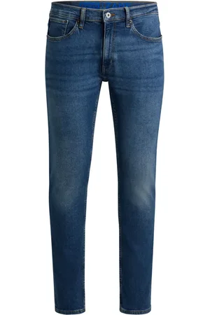 HUGO BOSS Schmale Jeans mit Stone-Wash-Effekt