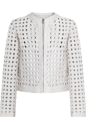 Dolce & Gabbana Jacke aus gewebtem Nappaleder