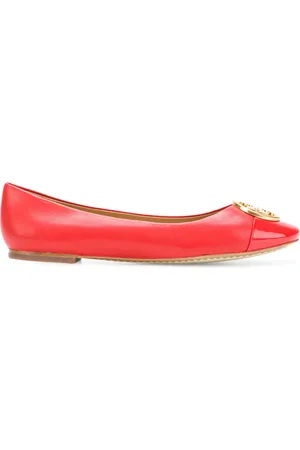 Tory Burch Ballerinas mit Logo-Schild