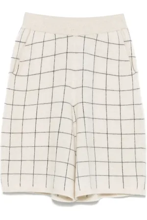 Frenckenberger Shorts mit Windowpane-Muster