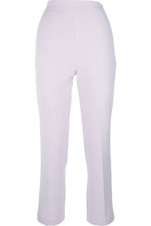 Elisabetta Franchi Hose aus Krepp mit Logo-Schild