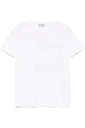 Elisabetta Franchi Jersey-T-Shirt mit Voile-Logo