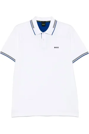 HUGO BOSS Poloshirt mit gummiertem Logo