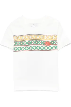 Etro T-Shirt mit Pegaso-Stickerei