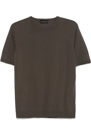 Roberto Collina Fein gestricktes T-Shirt