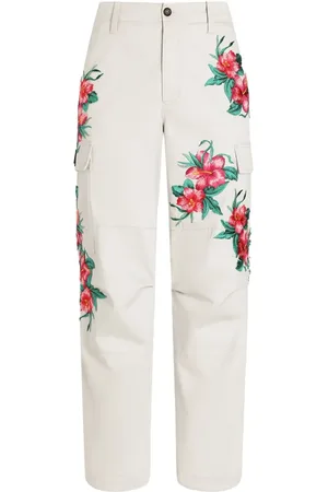 Dolce & Gabbana Hose mit Blumen-Stickerei