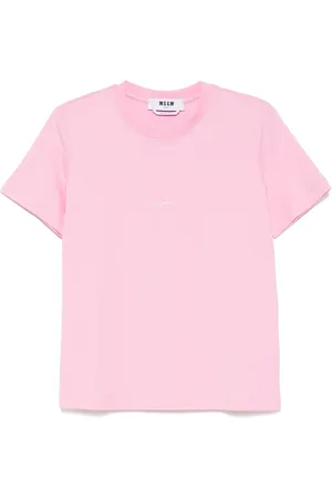 Msgm T-Shirt mit Logo-Stickerei