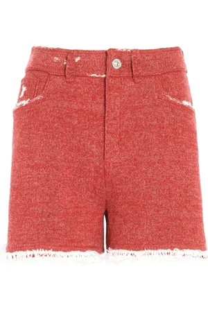 Barrie Jeans-Shorts mit Fransen
