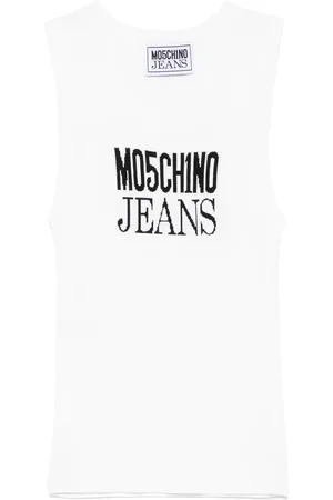 Moschino Trägershirt mit Logo-Jacquard