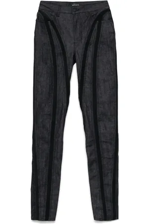 MUGLER Skinny-Jeans mit Mesh-Einsatz