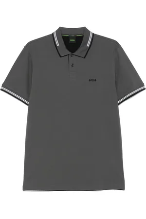 HUGO BOSS Poloshirt mit gummiertem Logo