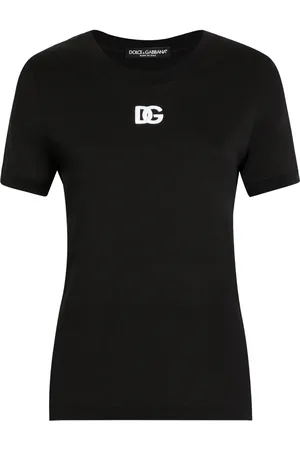 Dolce & Gabbana Jersey-T-Shirt mit DG-Stickerei