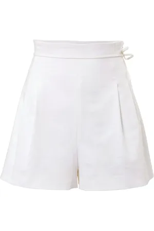Carolina Herrera High-Waist-Shorts mit Bindedetail