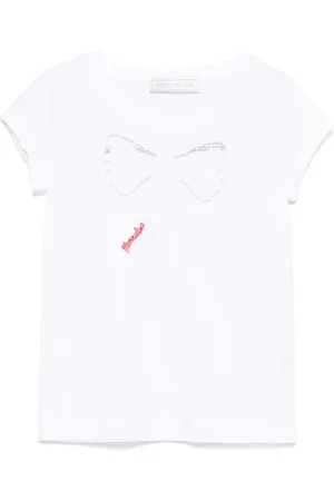 MONNALISA T-Shirt mit Schleifenstickerei