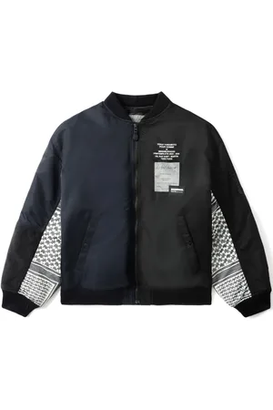 YOHJI YAMAMOTO Bomberjacke mit Kontrastärmeln