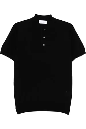 LARDINI Fein gestricktes Poloshirt