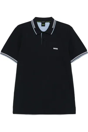 HUGO BOSS Poloshirt mit gummiertem Logo