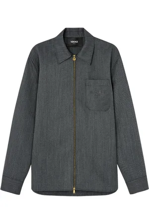 VERSACE Jacke mit Logo-Stickerei