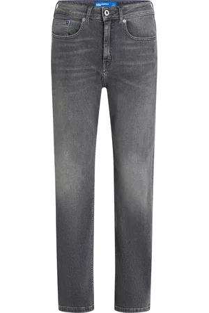 Karl Lagerfeld Straight-Leg-Jeans mit hohem Bund