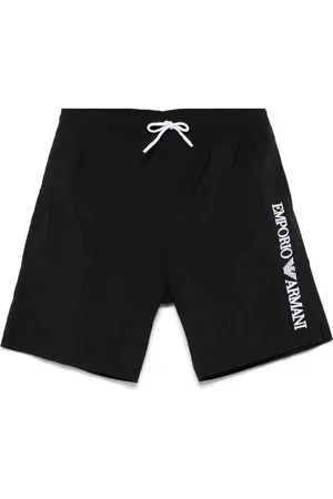 Emporio Armani Badeshorts mit Logo-Stickerei