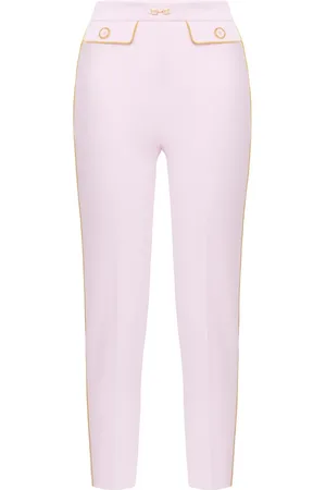 Elisabetta Franchi Schmale Krepphose mit Paspeln