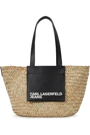 Karl Lagerfeld Tote Bag aus Raffiabast