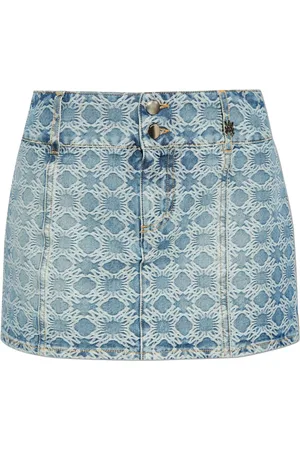 AMIRI Klassischer Jeans-Minirock