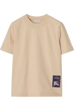 Burberry T-Shirt mit Check-Label