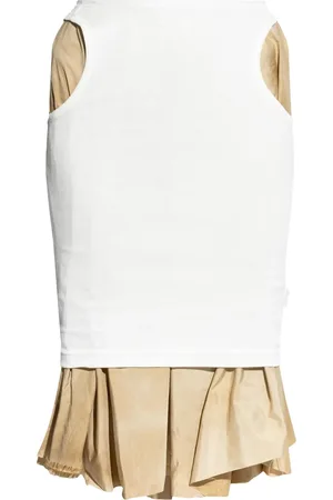Maison Margiela Knielanger Rock im Layering-Look