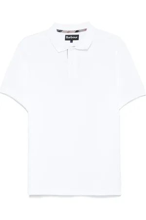 Barbour Piqué-Poloshirt mit Schottenkaro