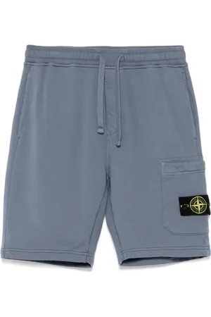 Stone Island Stückgefärbte Shorts mit Logo