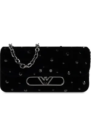 Emporio Armani Schultertasche mit Logo-Schild