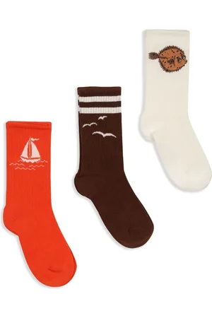 Mini Rodini Socken mit Boot-Print (2er-Set)