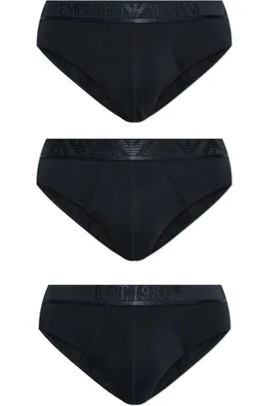 Emporio Armani Set aus drei Slips mit Logo-Bund