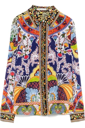 ALICE+OLIVIA Bluse aus Seide