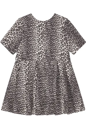 Ganni Minikleid mit Leoparden-Print